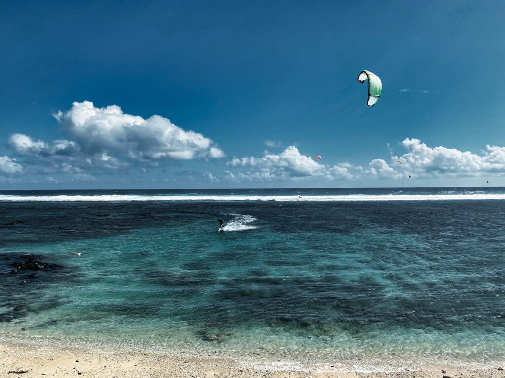 kite-surf à la Réunion