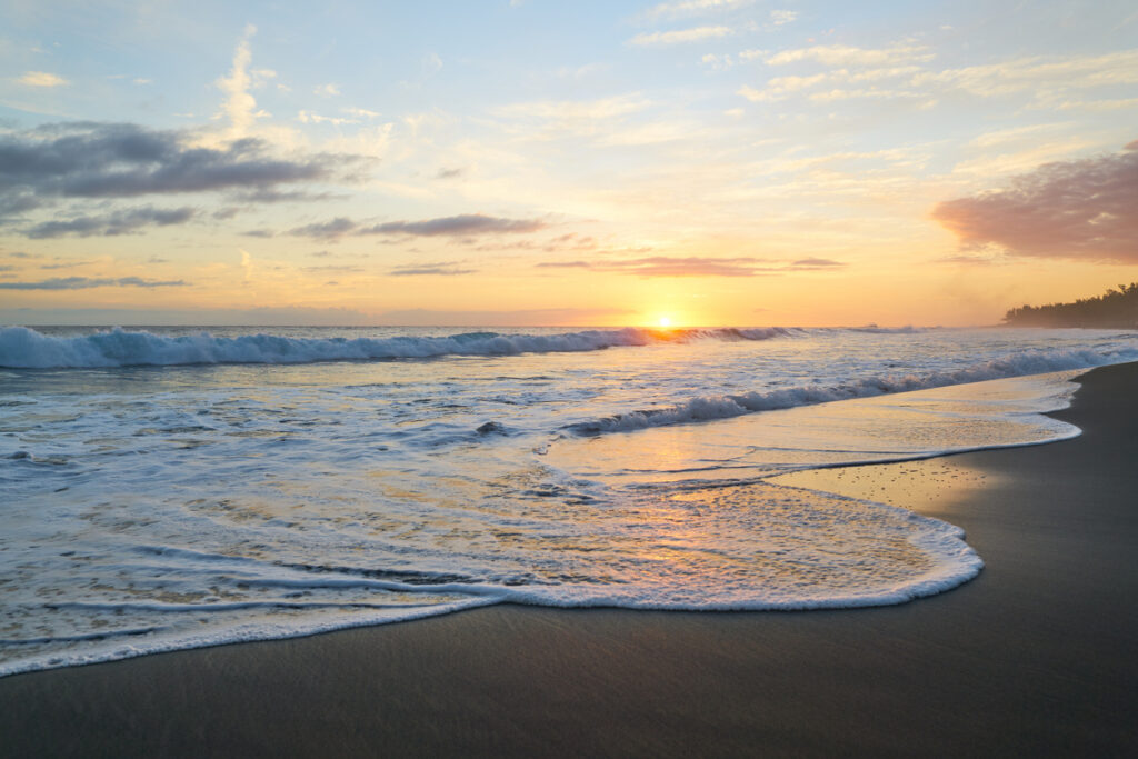 Sunset Etang Sale Reunion Island